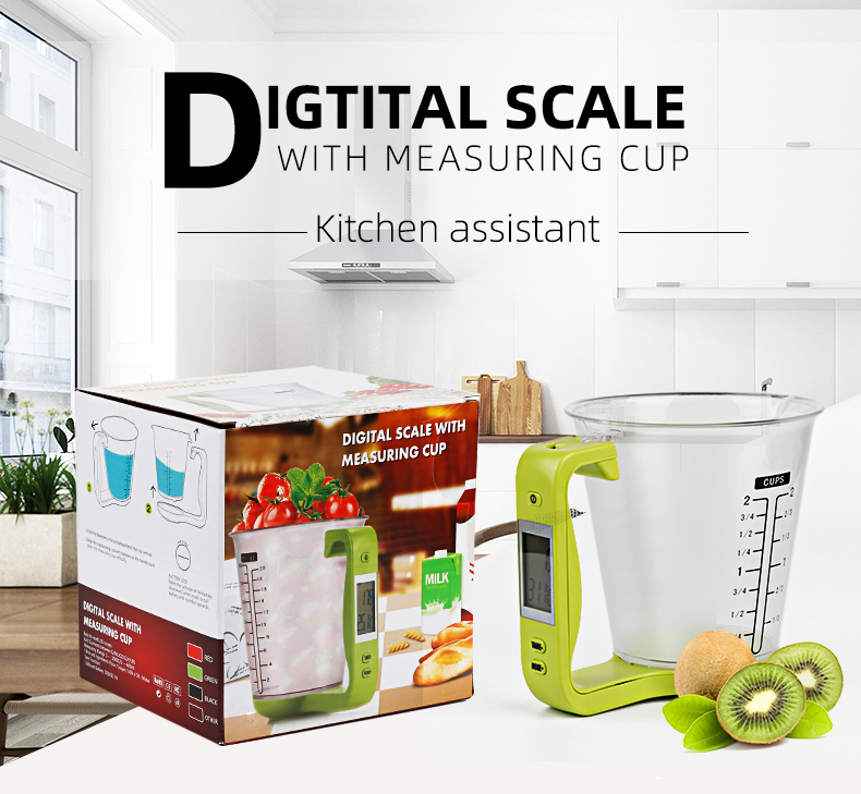 Green Food Measuring Cup Scale